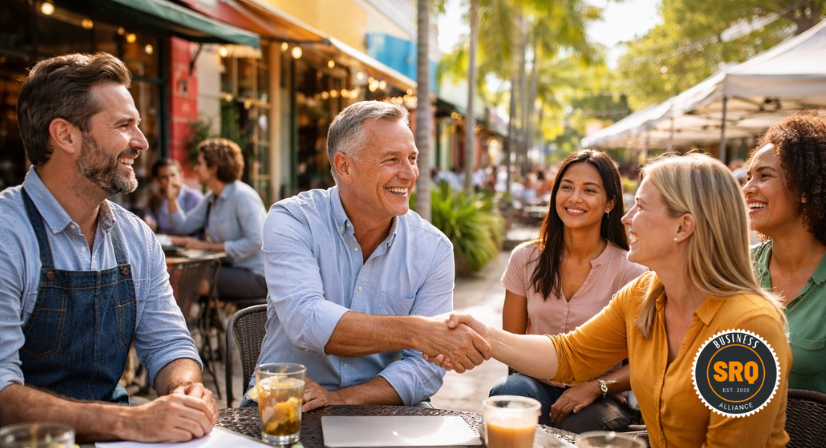 community support in sarasota with business owners